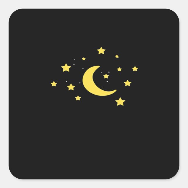 Sticker Carré Whimsigoth Night Sky Sun Moon Witchy (Devant)