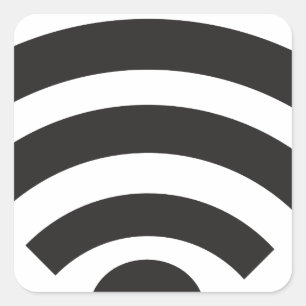 Sticker Carré Wifi network symbol