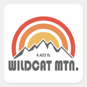 Sticker Carré Wildcat Mountain New Hampshire