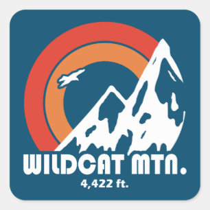 Sticker Carré Wildcat Mountain New Hampshire Sun Eagle
