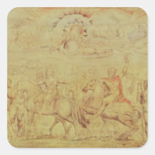 Sticker Carré William Blake   La Féerie Queene