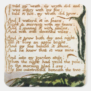 Sticker Carré William Blake   Un Poison