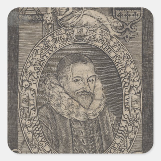 Sticker Carré William Camden, c.1636 (Devant)