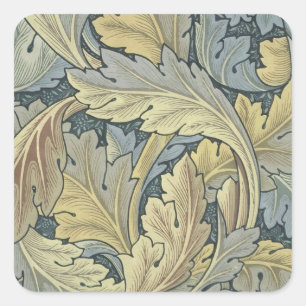 Sticker Carré William Morris Acanthus Leaves