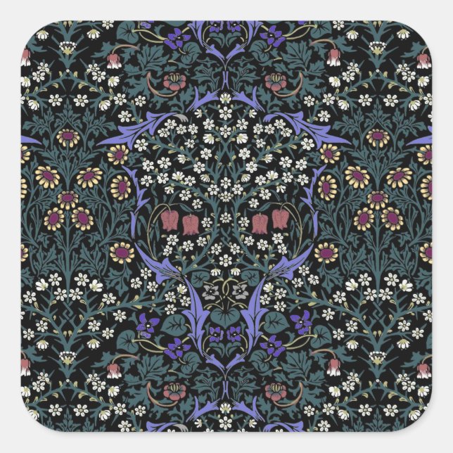 Sticker Carré William Morris Blackthorn Victorian Wallpaper (Devant)