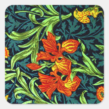 William Morris, célèbre motif, Iris,