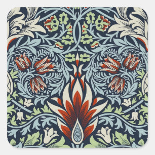 Sticker Carré William Morris Snakeshead Floral Classique Botaniq