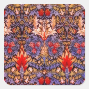 Sticker Carré William Morris Snakeshead Vintage Floral