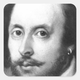Sticker Carré William Shakespeare