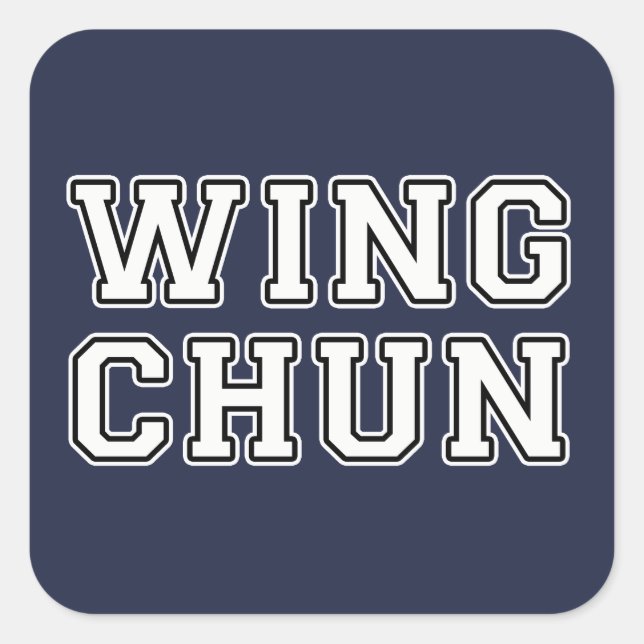 Sticker Carré Wing Chun (Devant)