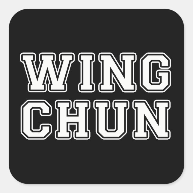 Sticker Carré Wing Chun (Devant)