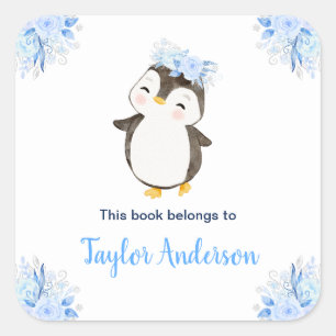 Sticker Carré Winter Wonderland Arctic Penguin Kids Boite