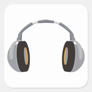 Sticker Carré Wireless Headphone