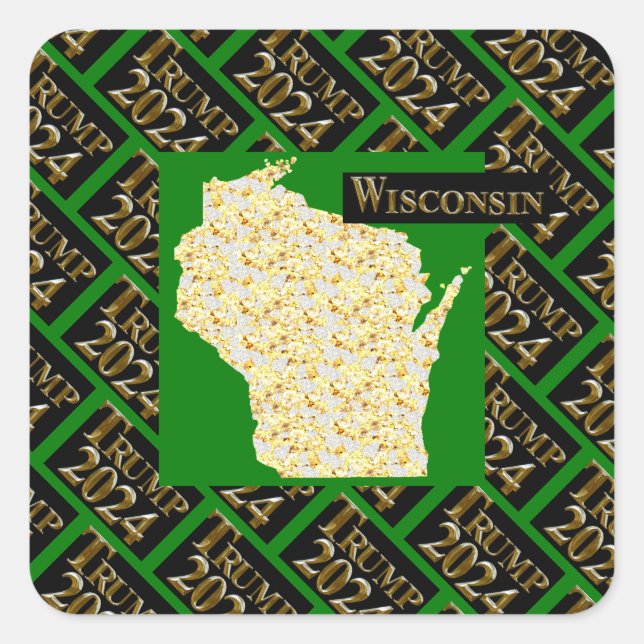 STICKER CARRÉ WISCONSIN (Devant)