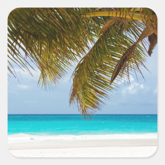 Sticker Carré Wish you were ! (Devant)