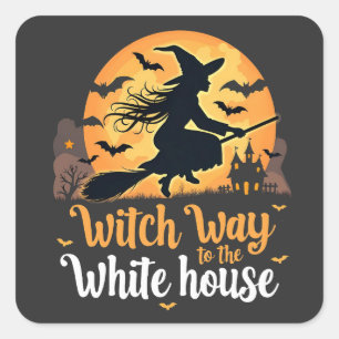 Sticker Carré Witch Way à la Maison Blanche