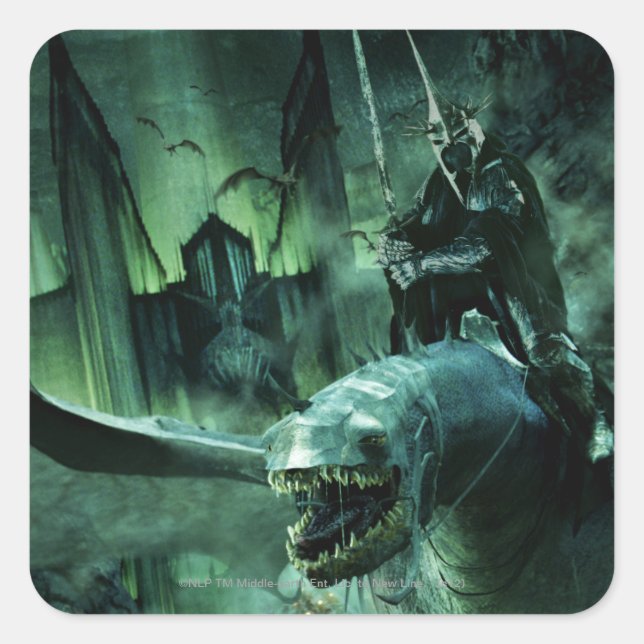 Sticker Carré Witchding Riding Fellbeast (Devant)