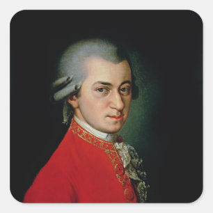 Sticker Carré Wolfgang Amadeus Mozart, 1818