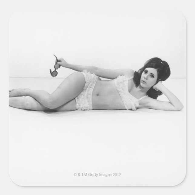 Sticker Carré Woman à Swimwear (Devant)