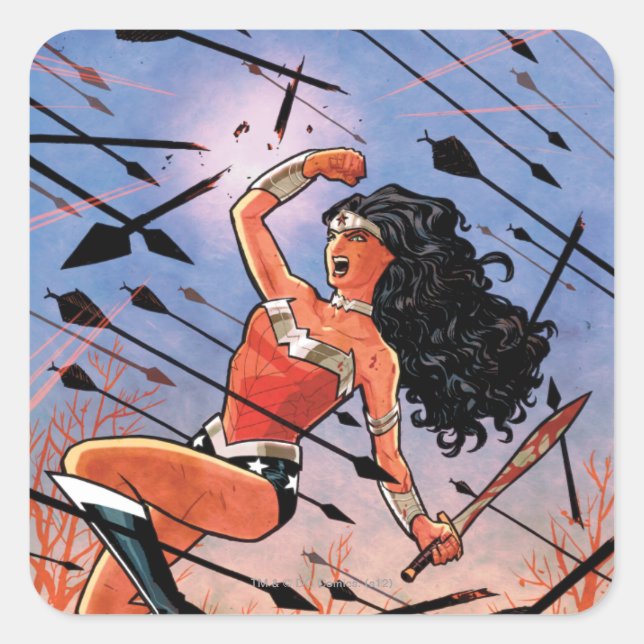Sticker Carré Wonder Woman Couverture #1 (Devant)