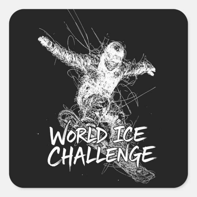 Sticker Carré World Ice Challenge (Devant)