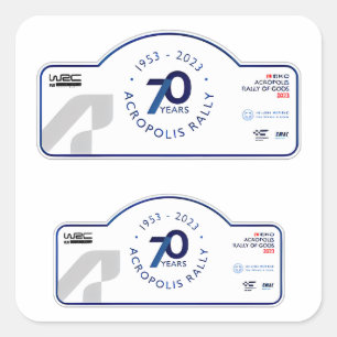 Sticker Carré WRC ACROPOLIS RALLY GREECE Automobile
