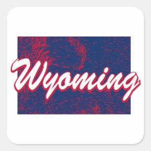 Sticker Carré Wyoming