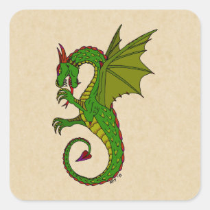 Sticker Carré Wyvern
