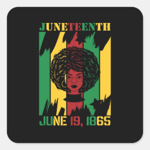 Sticker Carré Xe 19 juin 1865 Histoire noire