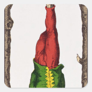 Sticker Carré XII L'homme pendu, carte tarot