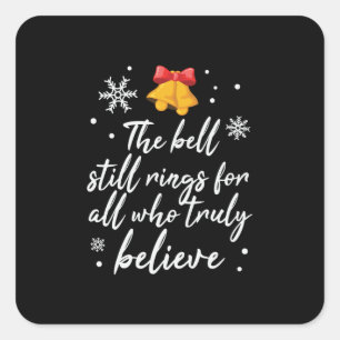 Sticker Carré Xmas the Bell Still