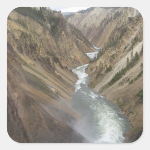 Sticker Carré Yellowstone