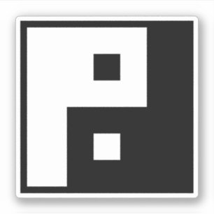 Sticker Carré Yin Yang