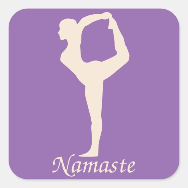 Sticker Carré Yoga (Devant)