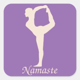Sticker Carré Yoga