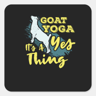 Sticker Carré Yoga Goat Goatyoga