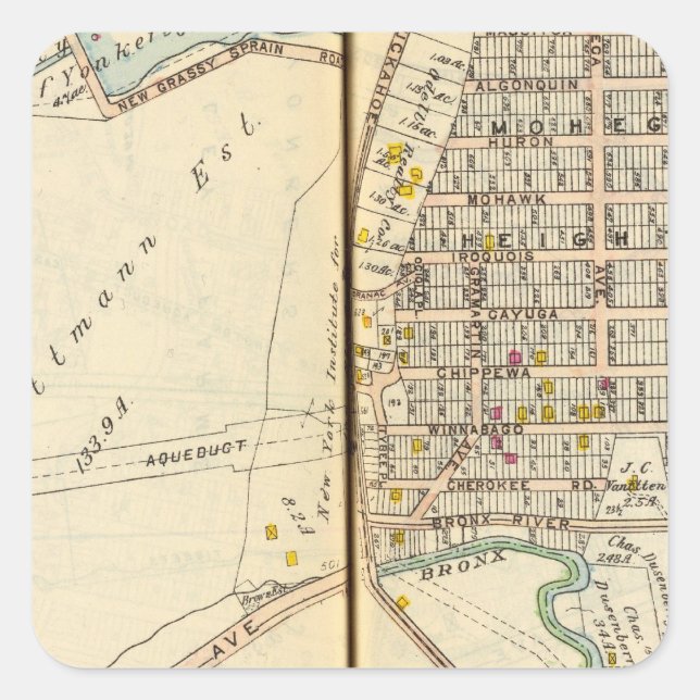 Sticker Carré Yonkers, New York 13 (Devant)