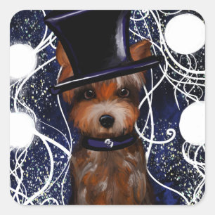 STICKER CARRÉ YORKIE