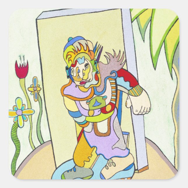 Sticker Carré "Youthman" par Ruchell Alexander (Devant)