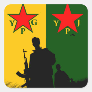 Sticker Carré ypg-ypj
