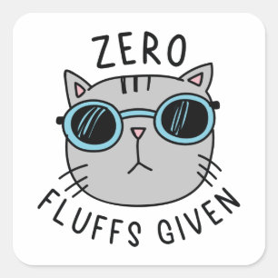 Sticker Carré Zéro Liquide Donné