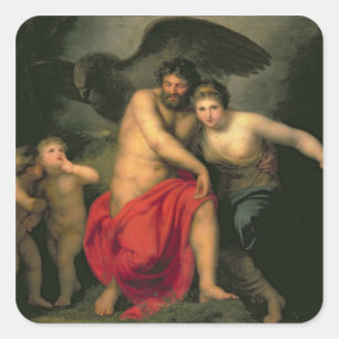 Sticker Carré Zeus et Hera sur le mont Ida, 1775