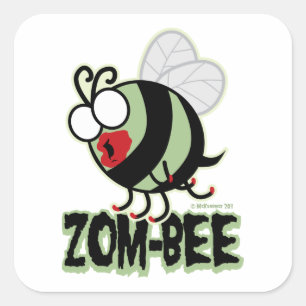 Sticker Carré Zom-Bee