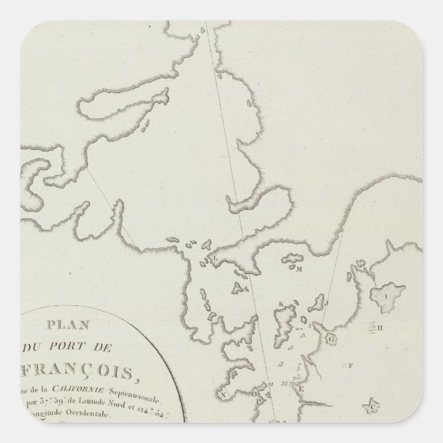 Sticker Carré Zone de San Francisco (Devant)