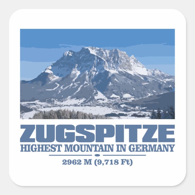 Sticker Carré Zugspitze (Devant)