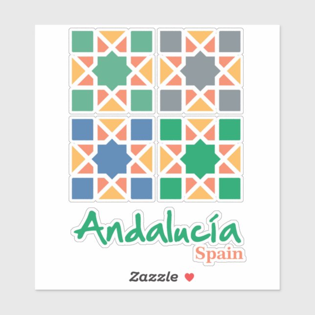 Sticker Carreaux Andalous 4 (Feuille)