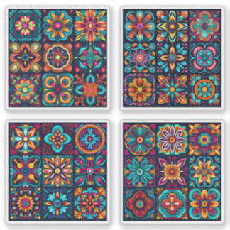 Sticker Carreaux de mosaïque Fleur 17 - 20