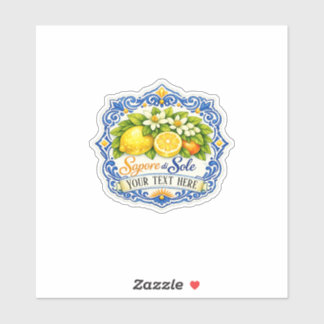 Sticker Carrelage Méditerranéen Citron – Art à l'aquarell
