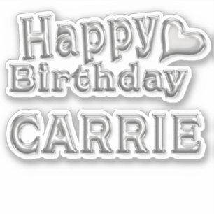 Sticker Carrie Happy Birthday