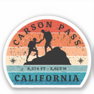 Sticker carson pass randonnée californie essais